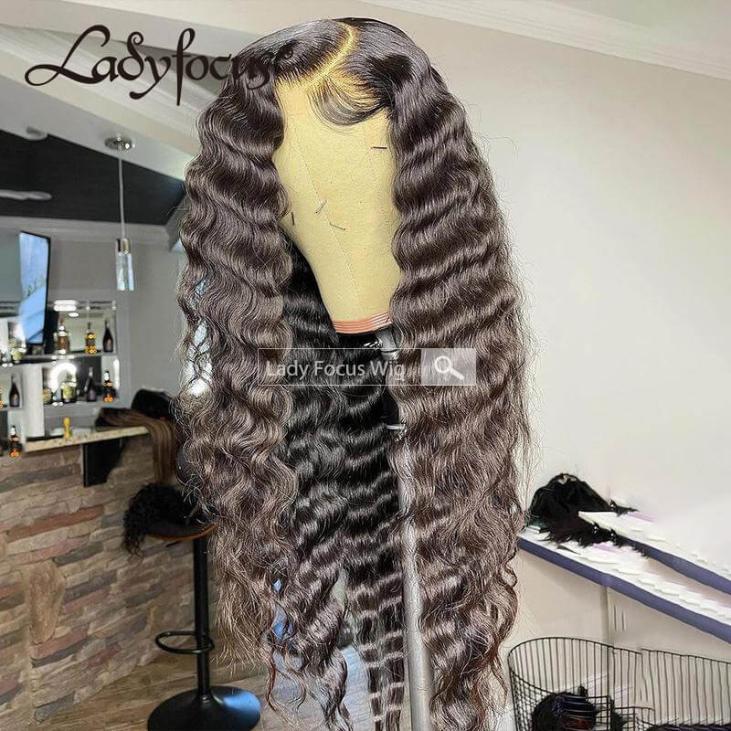 Transparent Lace 13x4) Brazilian Loose Deep Wave Wig - 150%-180% Density -  Branded Hair Extensions