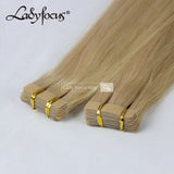 16 18 20 Inches Tape-in Hair Extensions Tape Glue Raw Indian Human Hair 100g