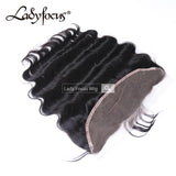 13x4 Lace Frontal Transparent Lace HD Closure Natural Black Straight Wavy Curly 12-20 inches