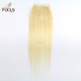 #613 5x5 Lace Closure Blonde Hair Transparent Lace 12-20 inches