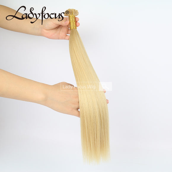 #16 Dark Honey Blonde Pre-bonded I/U/V/Flat Tip Hair |Nano Ring |6D Hair Extensions Straight