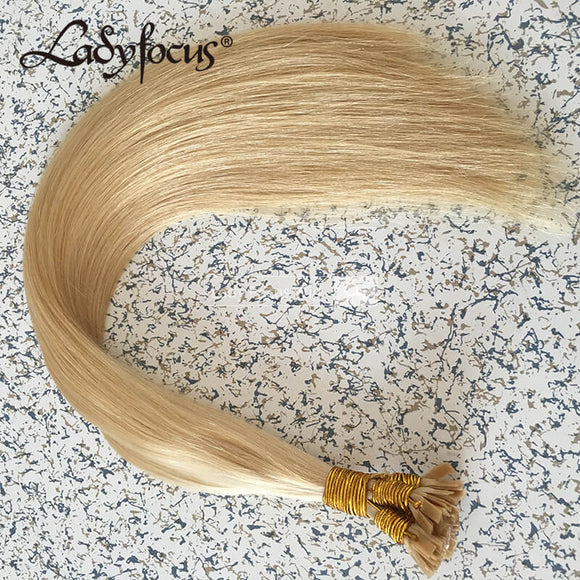 #22 Medium Blonde Pre-bonded I/U/V/Flat Tip Hair |Nano Ring |6D Hair Extensions