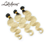 613 1B/613 Body Wave Blonde Virgin Human Hair Bundles 100g Hair Wefts