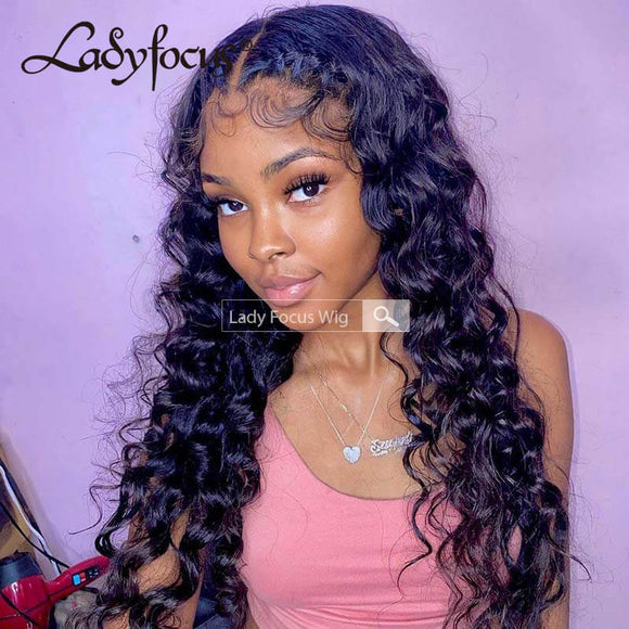 13x6 Lace Front Wig Loose Wave Brazilian Virgin Human Hair Frontal Wigs