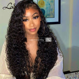 13x6 Lace Front Wig Water Wave Curly Virgin Human Hair Frontal Wigs