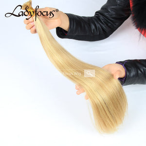 #P27/613 Piano Color Pre-bonded I/U/V/Flat Tip Hair |Nano Ring |6D Hair Extensions