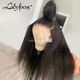 13x4 Lace Front Wig Afo Kinky Straight Virgin Human Hair Frontal Wigs