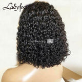 13x4 Water Wave Curly Bob Virgin Human Hair Frontal Wigs | BOB01