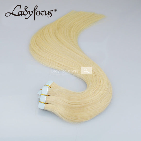 22 24 26inches Tape-in Hair Extensions Tape Glue Remy Indian Human Hair 100g