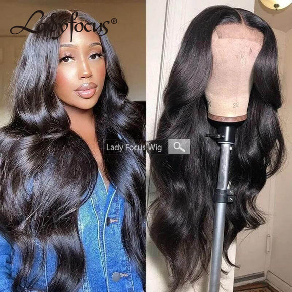 5x5 Lace Front Wig Body Wave Brazilian Virgin Human Hair Frontal Wigs