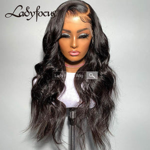 13x6 HD Clear Lace Front Wig Body Wave Brazilian Virgin Human Hair Frontal Wigs