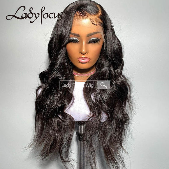 13x6 HD Clear Lace Front Wig Body Wave Brazilian Virgin Human Hair Frontal Wigs