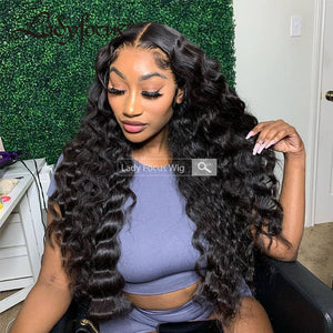 5x5 HD Lace Front Wig Deep Wave Curly Virgin Human Hair Frontal Wigs