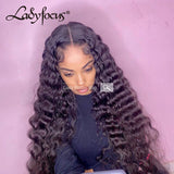 13x4 Lace Front Wig Deep Wave Curly Virgin Human Hair Frontal Wigs