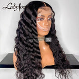 5x5 Lace Front Wig Deep Wave Curly Virgin Human Hair Frontal Wigs