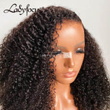 5x5 HD Lace Front Wig Afo Kinky Curly Virgin Human Hair Frontal Wigs