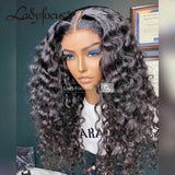 5x5 HD Lace Front Wig Deep Wave Curly Virgin Human Hair Frontal Wigs