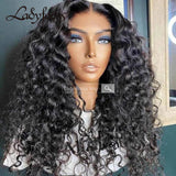 5x5 HD Lace Front Wig Deep Wave Curly Virgin Human Hair Frontal Wigs