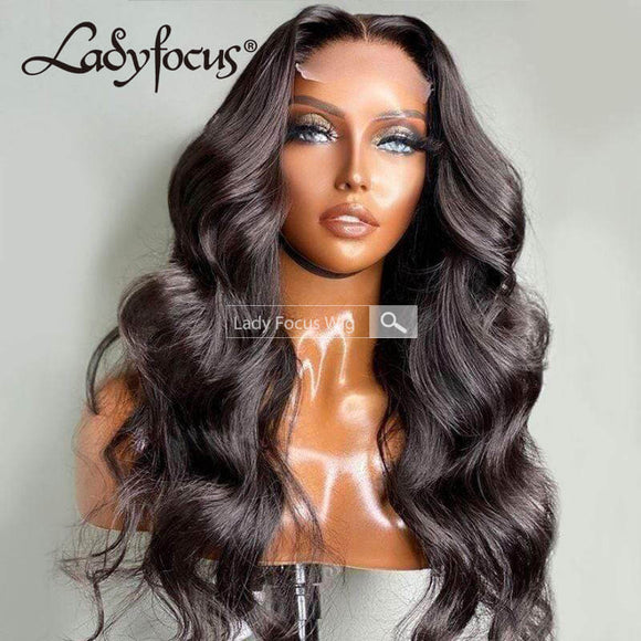 5x5 HD Lace Front Wig Loose Wave Brazilian Virgin Human Hair Frontal Wigs