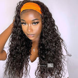 Wet And Wavy Water Wave Headband Wig Virgin Human Hair