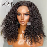 5x5 Lace Front Wig Water Wave Curly Virgin Human Hair Frontal Wigs