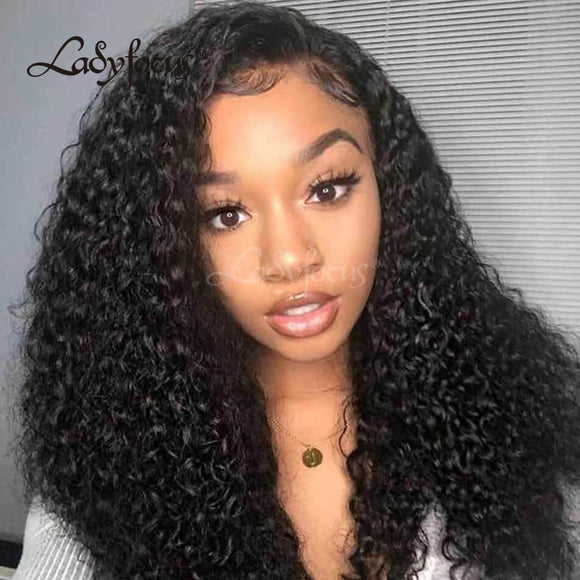 13x4 HD Clear Lace Front Wig Water Wave Brazilian Virgin Human Hair Frontal Wigs