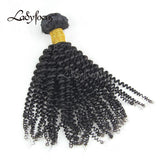 Kinky Curly Brazilian Virgin Hair Thick Unpocessed Afro Curly Weave