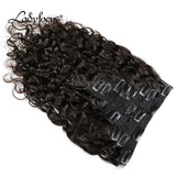 Clip in Hair Extensions 4B 4C Afro Curly Straight Human Hair 120G