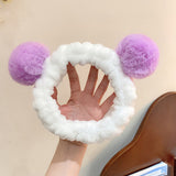 Lovely Wash Face Hairband Women Ponytail Holders Headband