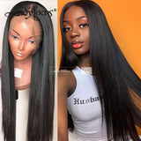 13x6 Lace Front Wig Straight Brazilian Virgin Human Hair Frontal Wigs