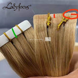 16 18 20 Inches Tape-in Hair Extensions Tape Glue Raw Indian Human Hair 100g